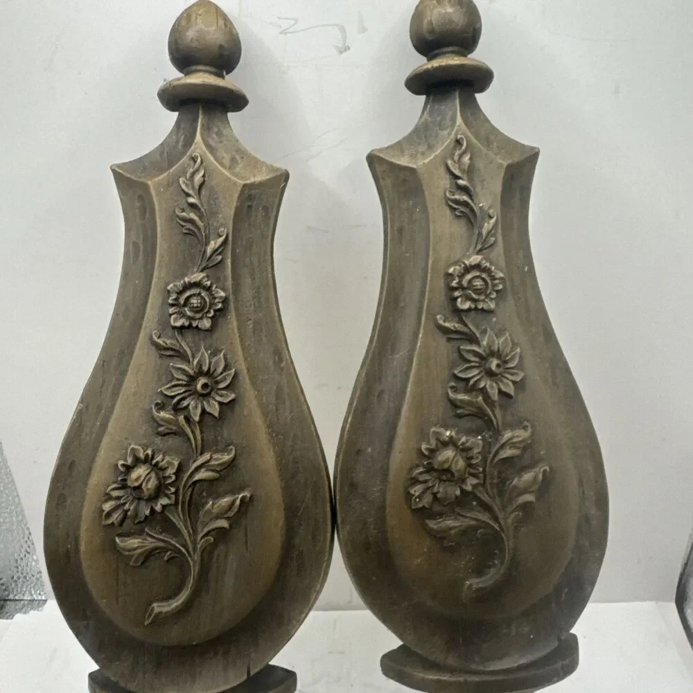 Vintage Pair Dart USA Syroco #4015 Wall Sconce Candle Holders 14